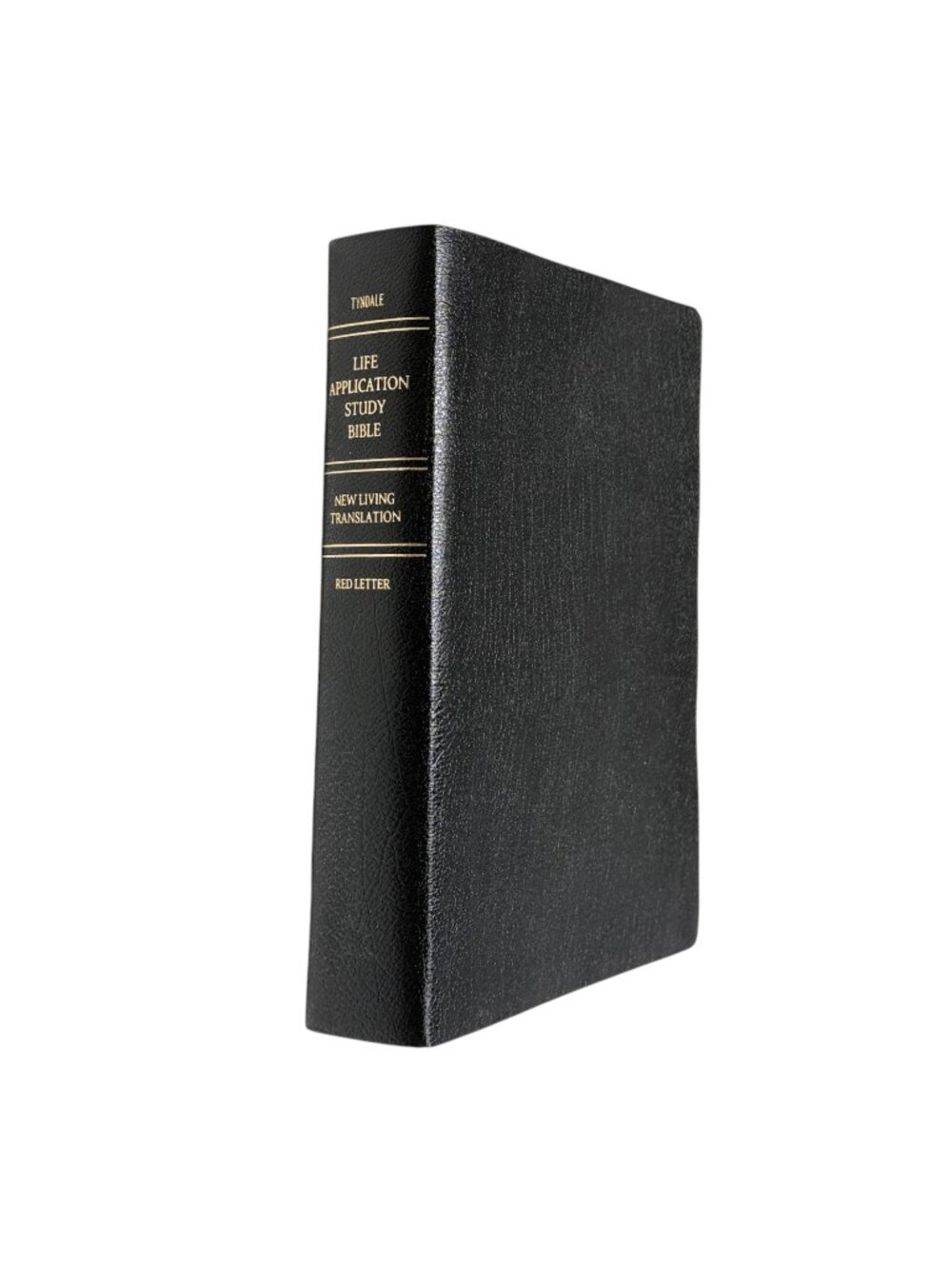Tyndale Life Application‎ Bible Book Black Bonded Leather Red Letter Ed 2004 HC